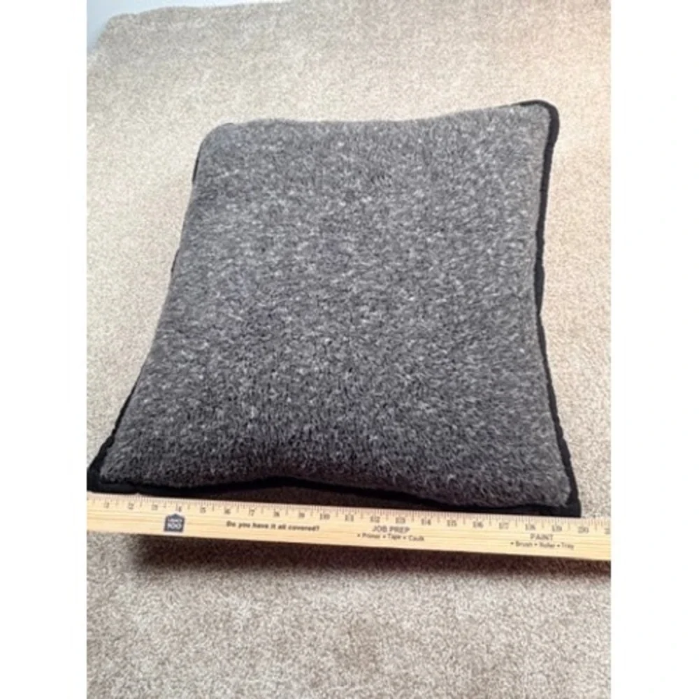 UGG Reversible Faux Shearling Sherpa Throw Pillow White Grey Black 20x20